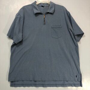 RALPH LAUREN BLUE 1/4 ZIP PULLOVER